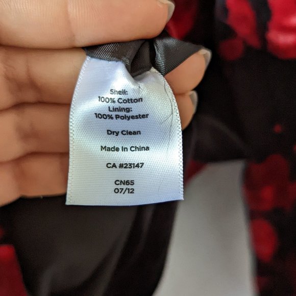 Talbots Roses Sweater Jacket Size 8 - Picture 12 of 14